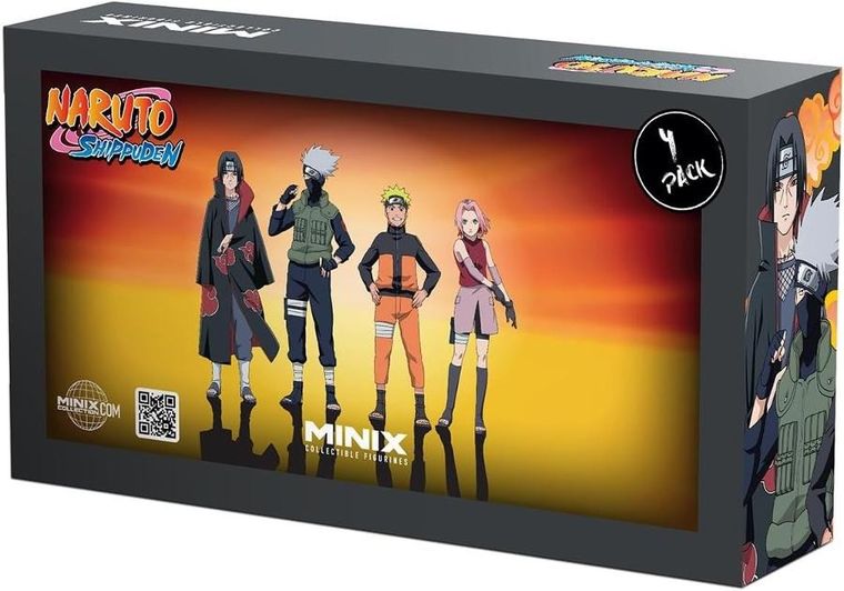 Minix, Naruto Shippuuden, figurki kolekcjonerskie, 4 szt.