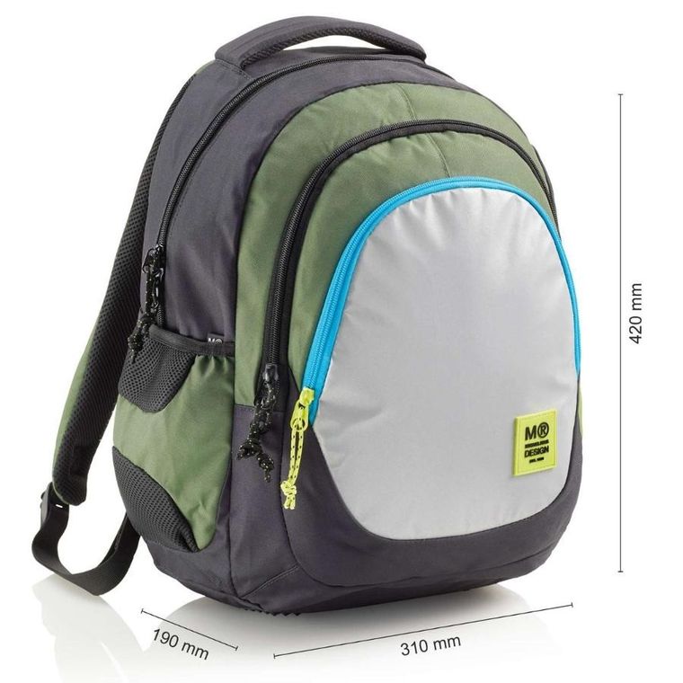 Miquelrius, Berlin, Rider Green, plecak trzykomorowy, 30l
