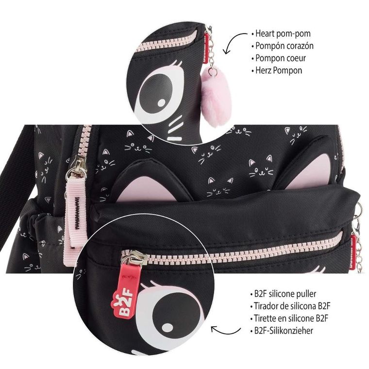 Miquelrius, Kot, plecak dla przedszkolaka, czarny, 5l