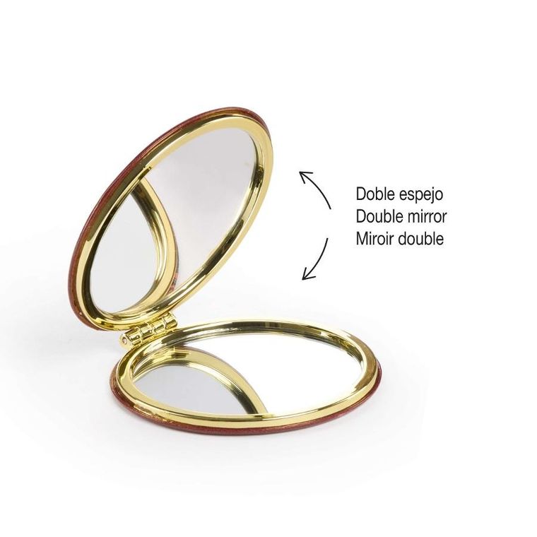 Miquelrius, lusterko kieszonkowe, dwustronne, Red