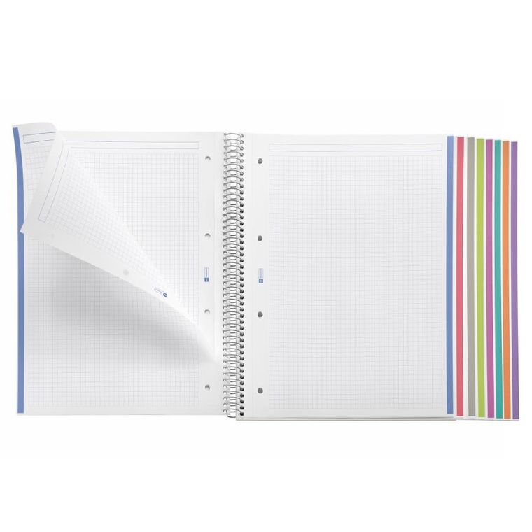 Miquelrius, notebook A4, 200 stron, kratka, black