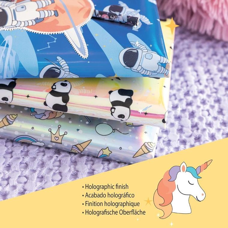 Miquelrius, pamiętnik na kłódkę, holograficzny, jednorożec