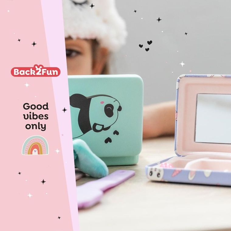 Miquelrius, pudełeczko na biżuterię z lusterkiem, panda