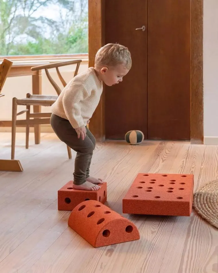 Modu, Block Base, sensoryczny blok piankowy, zestaw uzupełniający do klocków aktywizujących, pomarańczowy