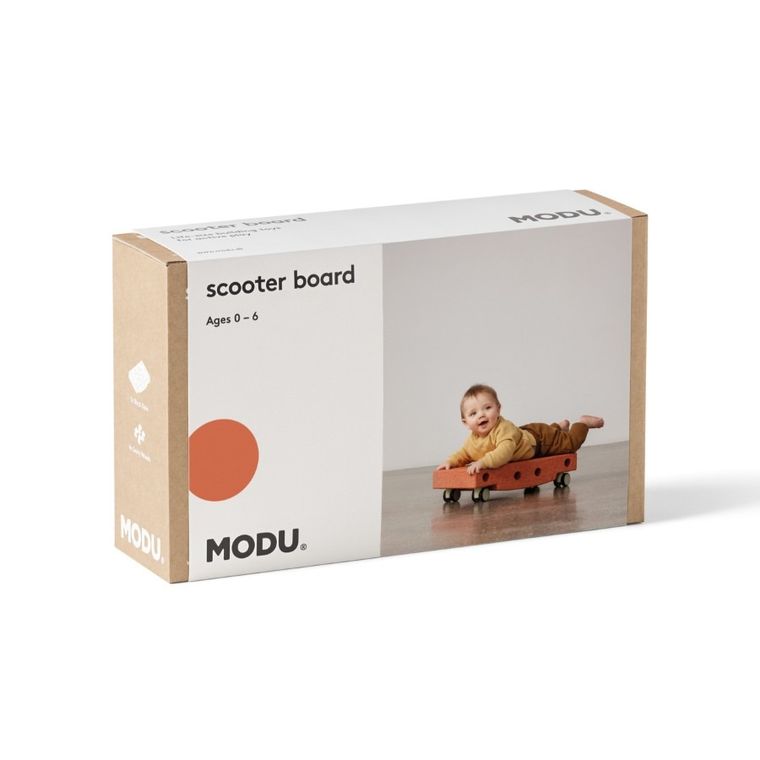 Modu, Scooter Board, jeździk aktywizujący, pomarańczowy/burnt orange