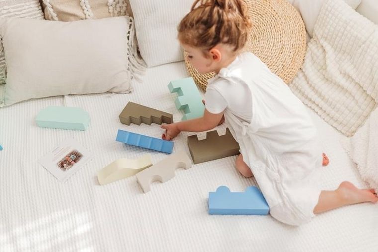 Moes, klocki piankowe, sky, 11 elementów