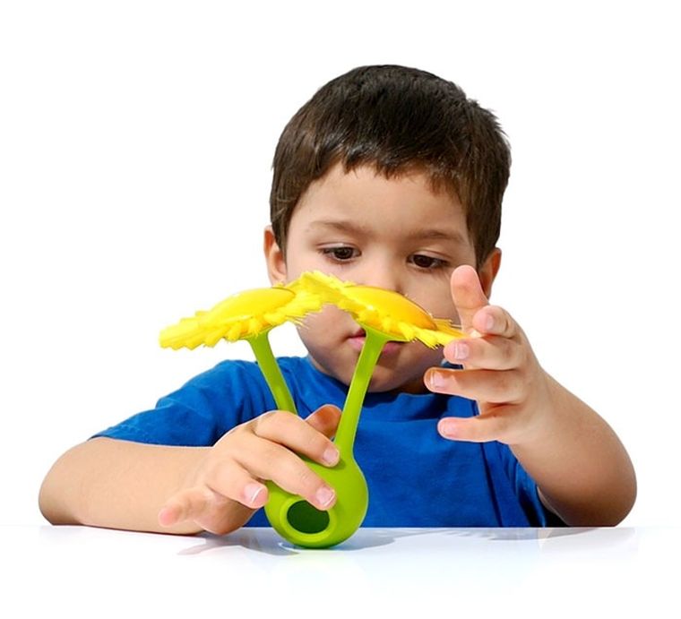 Moluk, Plui Brush, szczoteczka, zabawka sensoryczna, słoneczko