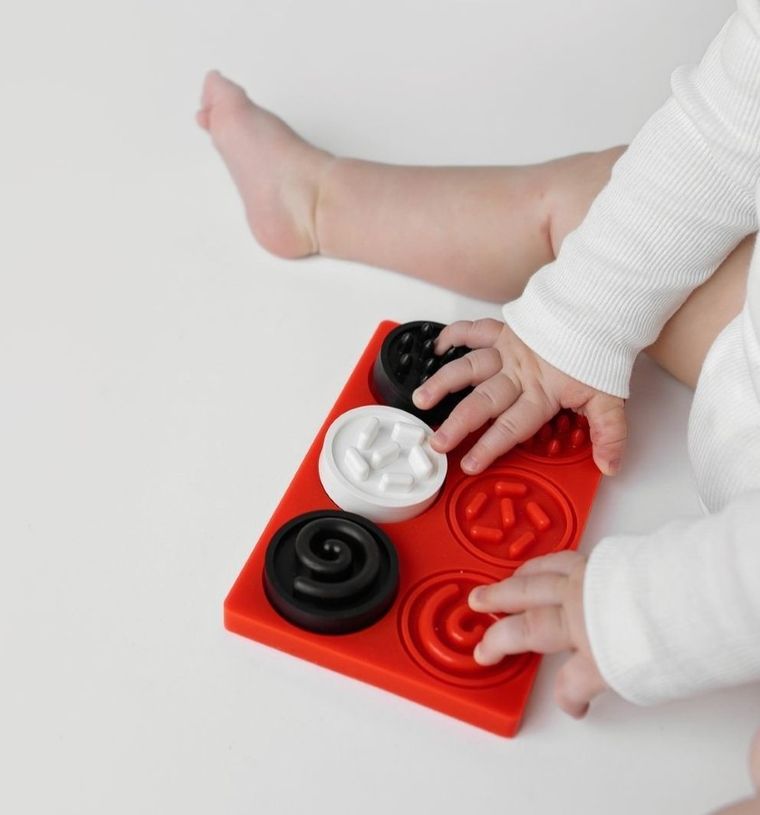 Mom's Care, Kontrastowe kółeczka, puzzle sensoryczne