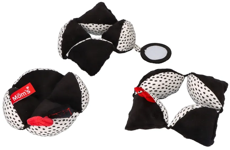 Mom's Care, piłka Takane, kontrastowa zabawka sensoryczna z lusterkiem