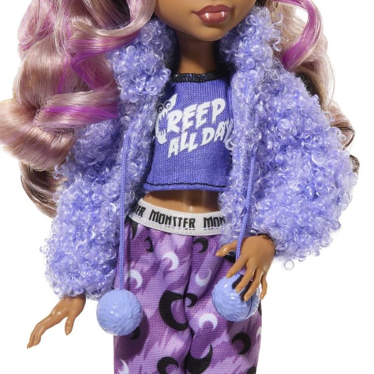 Monster High, Piżama Party, lalka Clawdeen z akcesoriami