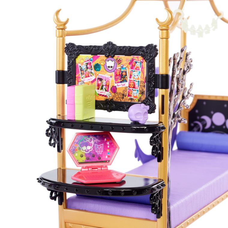 Monster High, Sypialnia Clawdeen Wolf, zestaw do zabawy bez lalki