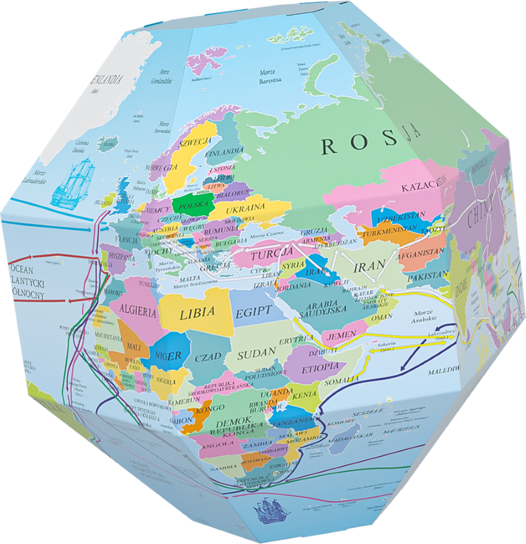 Monumi, Odkrywca, globus 3D do składania, średnica 35 cm