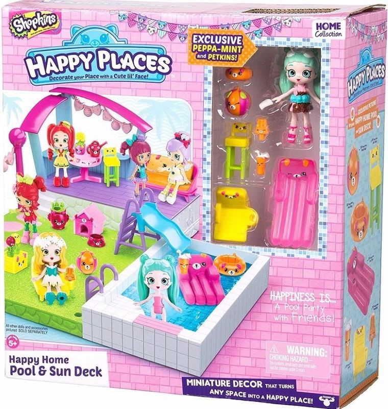 Shopkins, Happy Places, basen z tarasem i akcesoriami