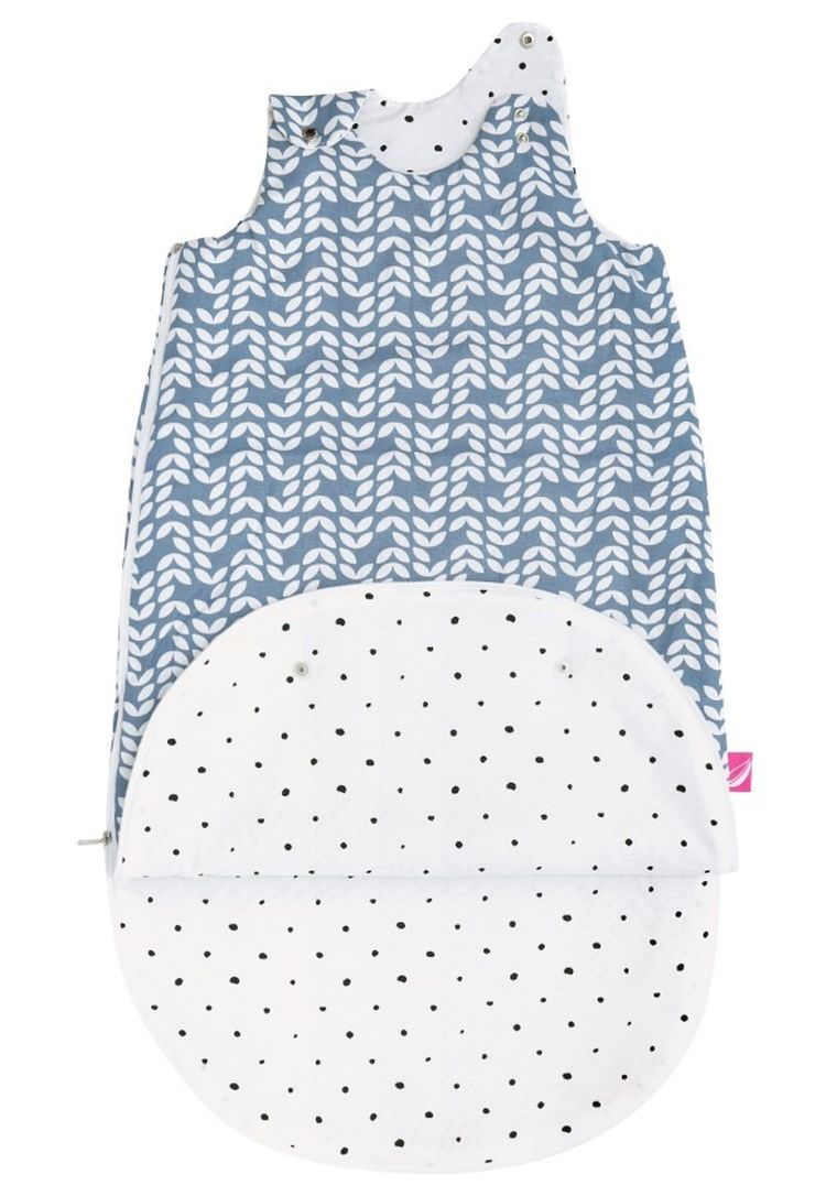 Motherhood, Classics Niebieski 2023, Zip-A-Round, śpiworek 2w1, TOG 2, 3-18 m