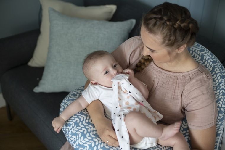 Motherhood, Classics różowa, poduszka dla kobiet w ciąży i do karmienia