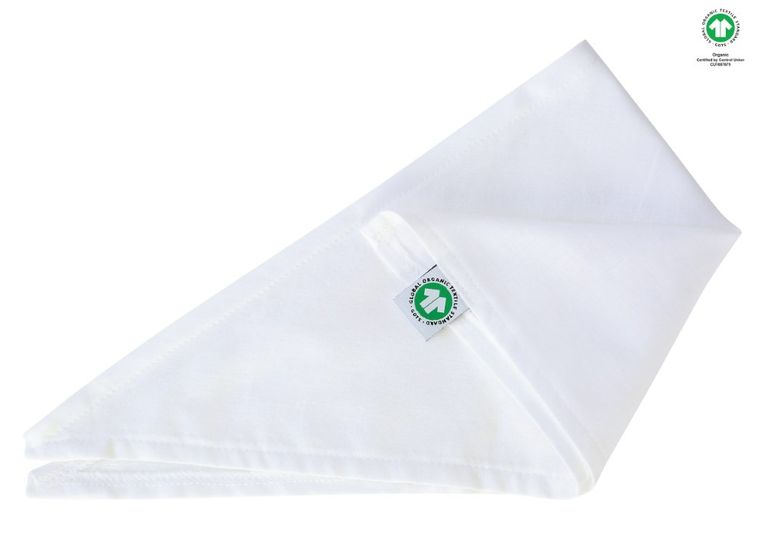 Motherhood, ECO, chusteczka muślinowa na główkę, biała, 60-30 cm