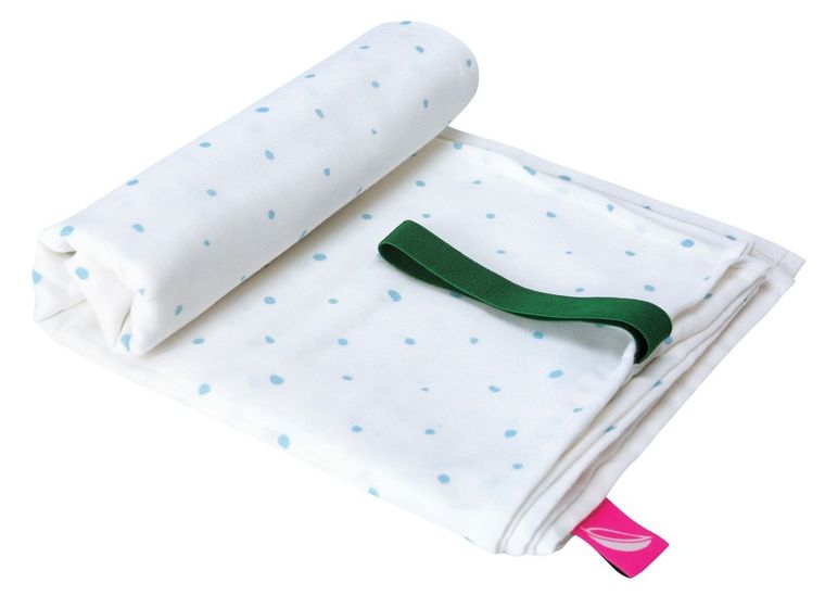 Motherhood, ECO Kropeczki Niebieskie, ręcznik plażowy, 100-175 cm