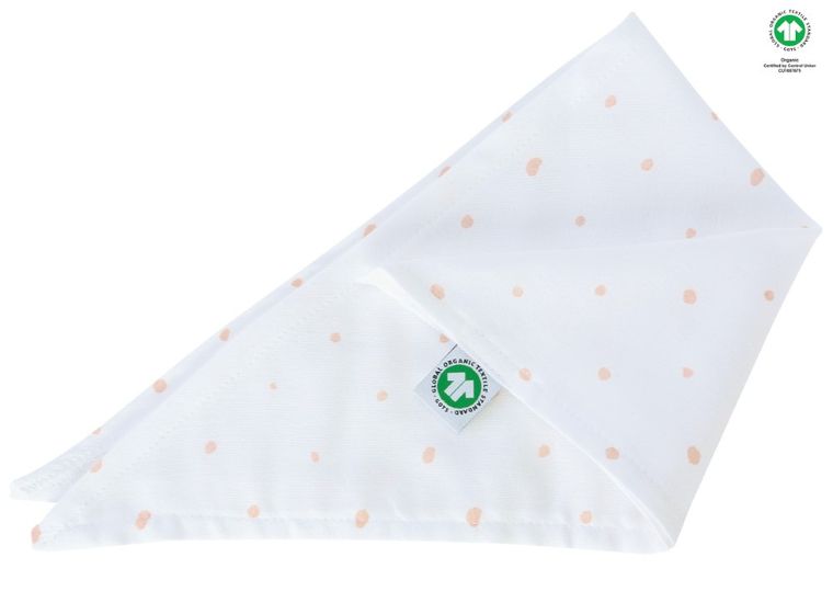 Motherhood, ECO Kropeczki Różowe, chusteczki muślinowe na główkę, 60-30 cm