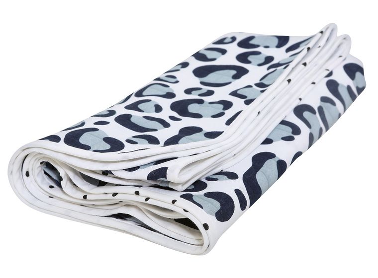 Motherhood, Ocelot Niebieski, kocyk muślinowy, dwuwarstwowy, 100-120 cm