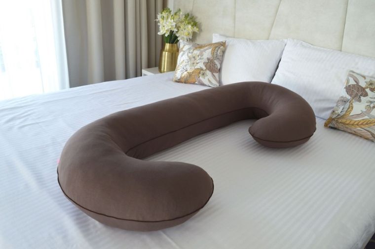 Motherhood, poduszka dla kobiet w ciąży i do karmienia, czekoladowy