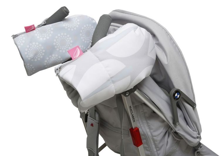 Motherhood, wodoodporne mufki do wózka, 2 szt, drzewka niebieskie