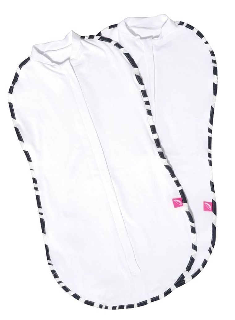 Motherhood, Zebra Niebieska, Zip&Swaddle, otulacz, rozmiar 1, 2,5-5 kg, 2 szt.