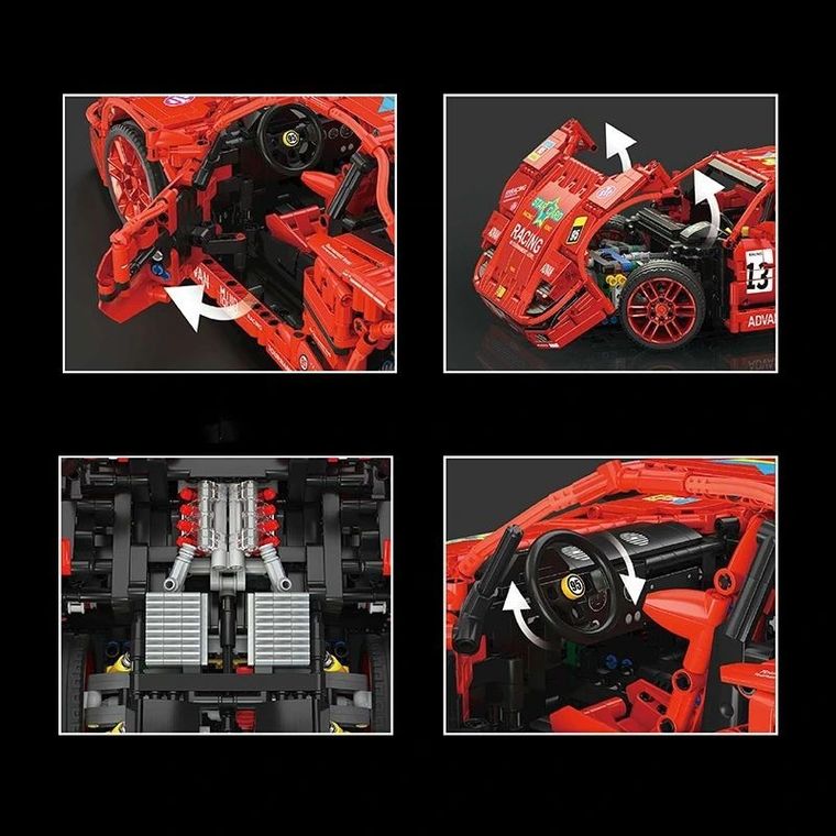 Mould King, F40 Race Car 13095, klocki, 2688 elementów