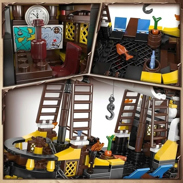 Mould King, Redbeards Revenge, statek piracki, klocki, 928 elementów