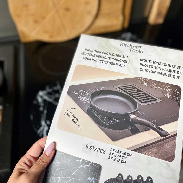 Mplco, silikonowa mata ochronna do gotowania na indukcji, 5 szt.