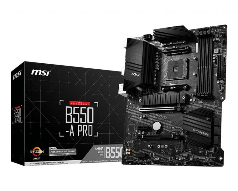 MSI, płyta główna, B550 A-PRO AM4 4DDR4 HDMI/DP M.2 ATX