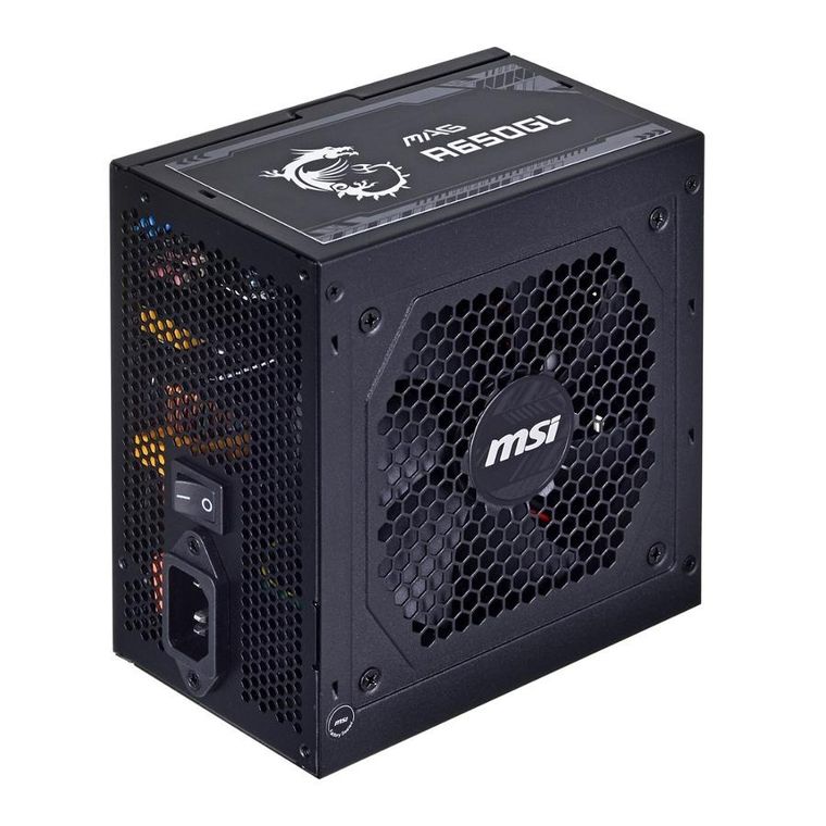 MSI, zasilacz, Mag A650gl 650W 120mm 80plus Gold