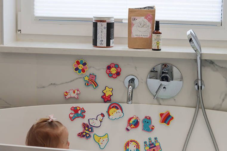 Mudpuppy, Marzenia jednorożca, piankowe figurki do kąpieli, 20 elementów