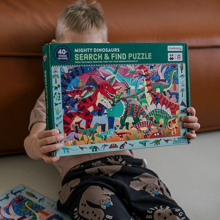 Mudpuppy, Potężne dinozaury, puzzle obserwacyjne, 64 elementy