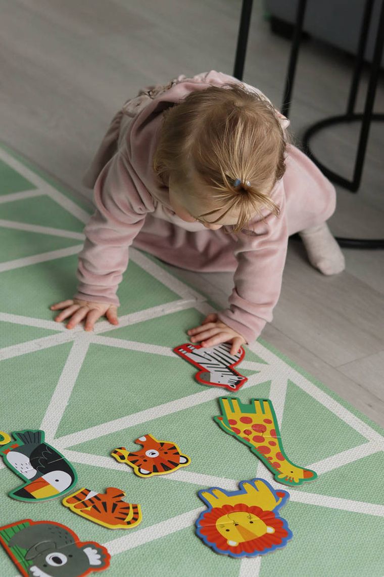 Mudpuppy, Szczęśliwe zwierzątka, Pierwsze puzzle, 8 elementów