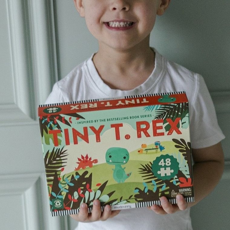 Mudpuppy, Tiny T.rex, puzzle, 48 elementów