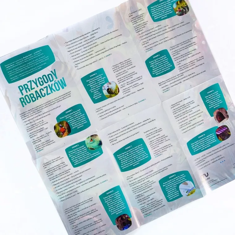 Muduko, Przygody robaczków, ekopuzzle z zadaniami, 48 elementów