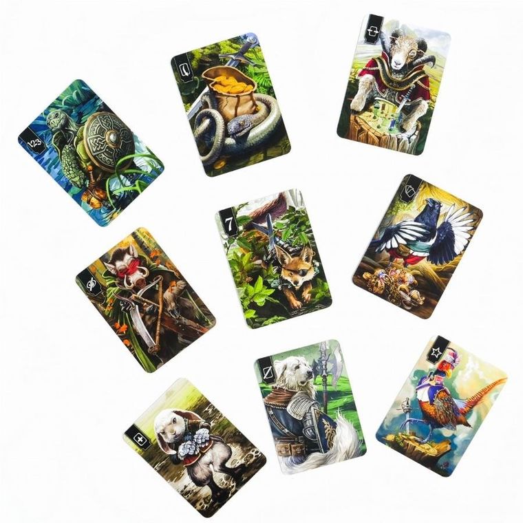 Muduko, Spór o Bór, strategiczna gra karciana dla 2 osób