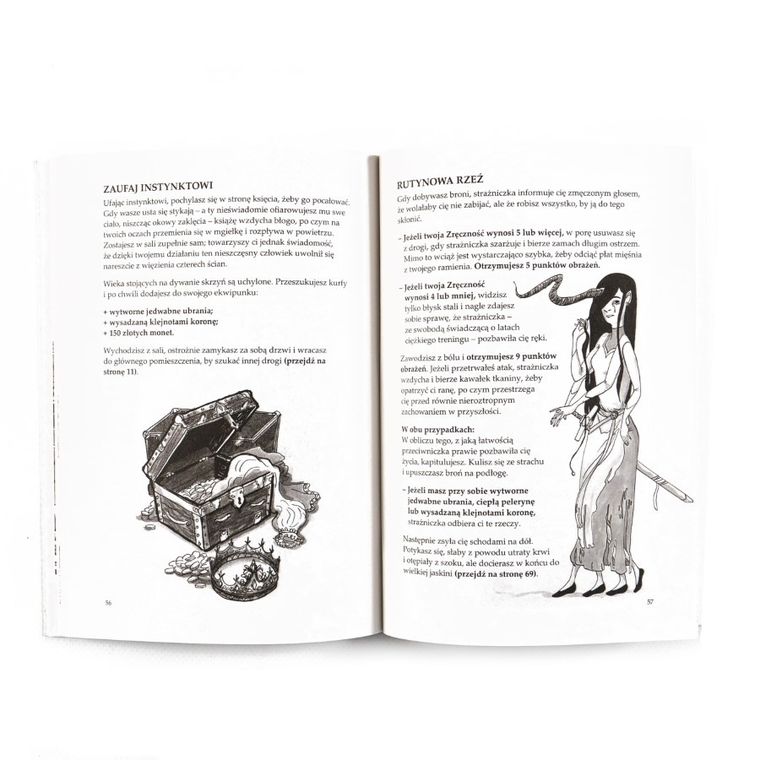 Muduko, W mroku podziemi, gra książkowa