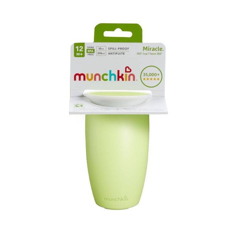 Munchkin, Miracle 360°, kubek, zielony, 296 ml