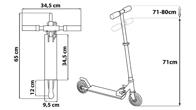 Myszka Mickey, hulajnoga 2-kołowa