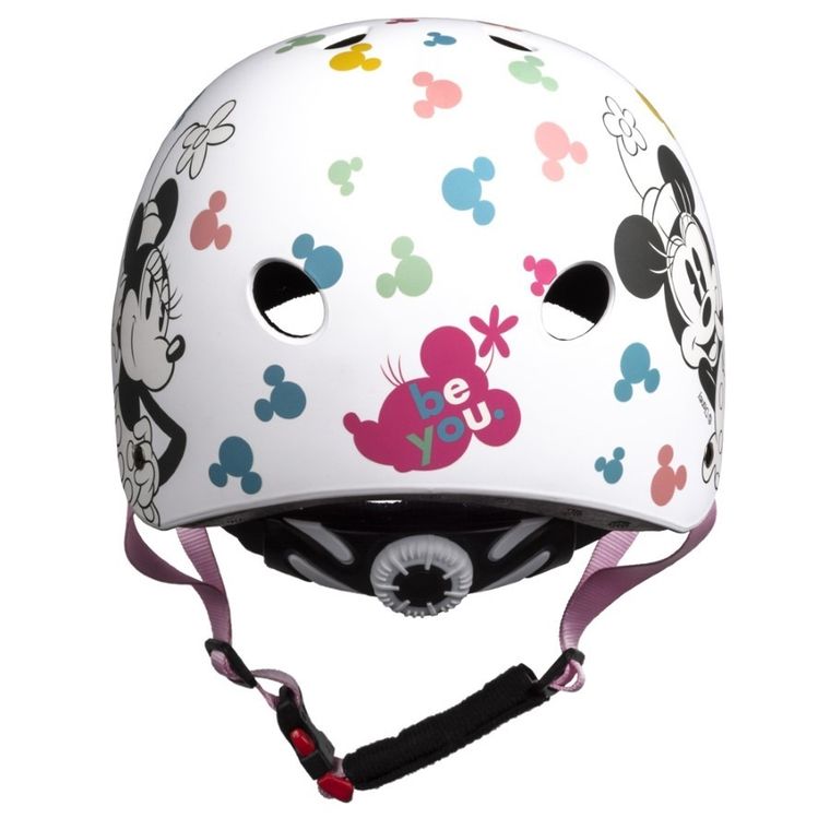 Myszka Minnie, kask sportowy, biały, 54-58 cm