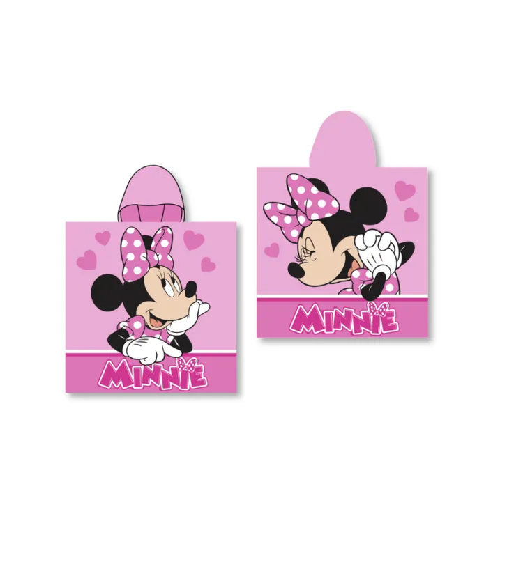 Myszka Minnie, poncho, okrycie kąpielowe, 55-110 cm