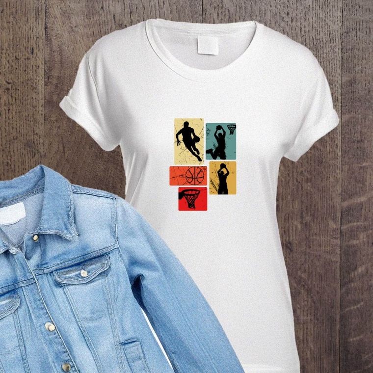 Naprasowanki, naplamki, Koszykówka, 5 elementów