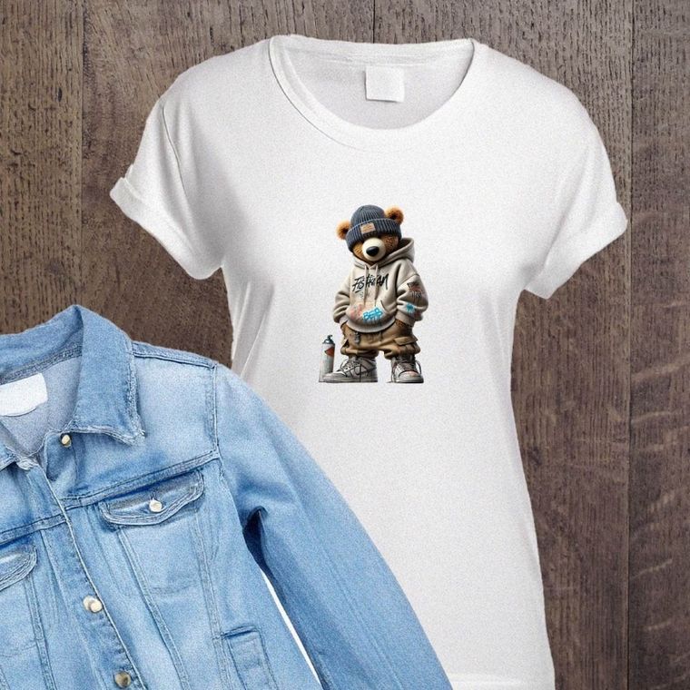 Naprasowanki, naplamki, Miś graffiti