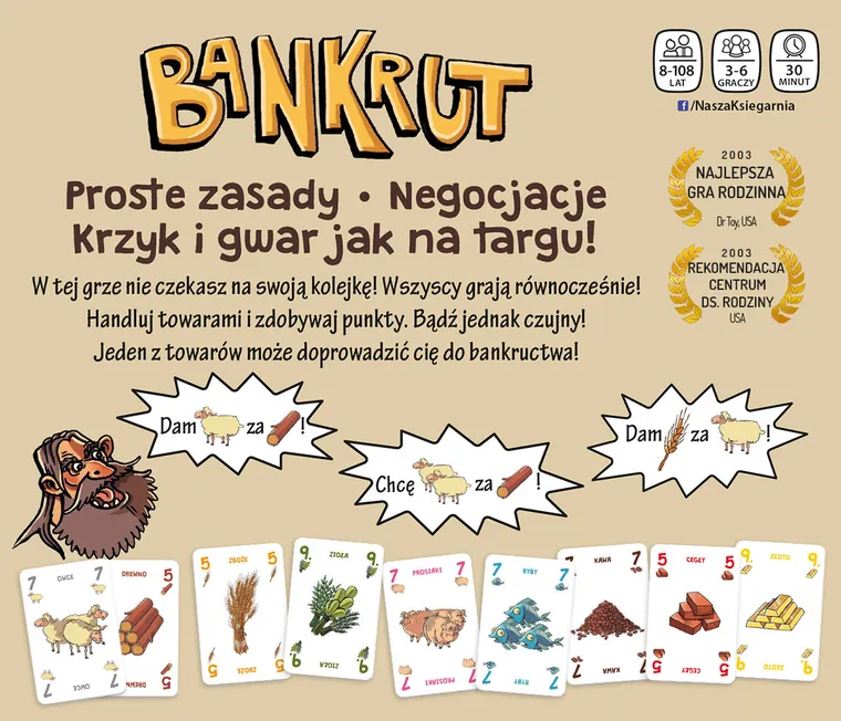 Nasza Księgarnia, Bankrut, gra familijna