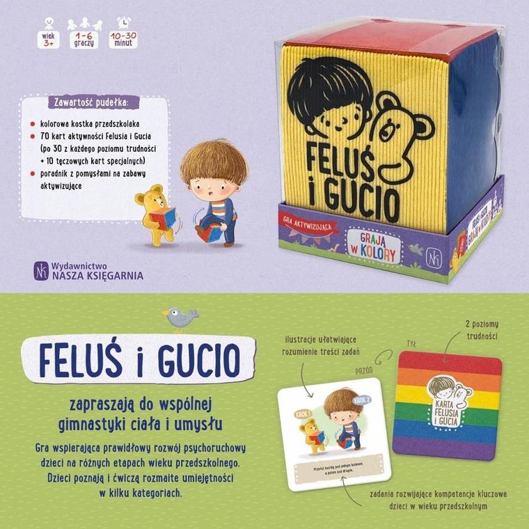 Nasza Księgarnia, Feluś i Gucio grają w kolory, gra edukacyjna