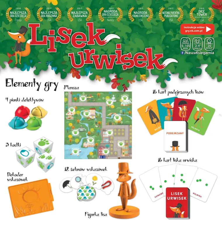 Nasza Księgarnia, Lisek Urwisek, gra detektywistyczna