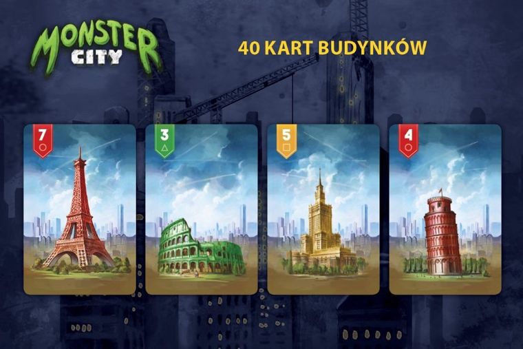 Nasza Księgarnia, Monster City, rodzinna gra karciana