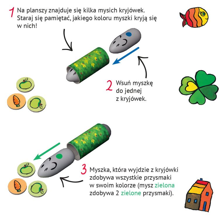 Nasza Księgarnia, Zagrajmy, mamo, Myszki w ogrodzie, gra familijna