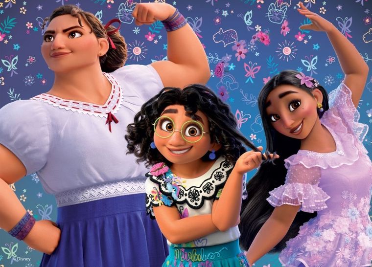 Nasze magiczne Encanto, puzzle podłogowe, dwustronne, maxi floor, 192 elementy